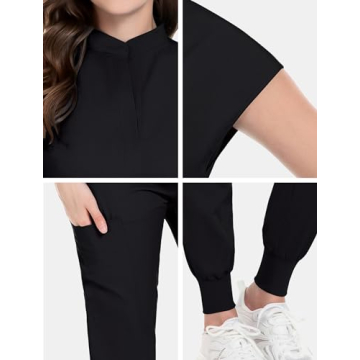Comfortable niaahinn Scrubs Set for Women Nurses - Multi Pocket