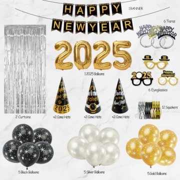 New Year's Eve Party Supplies 2025 Celebrations Kit