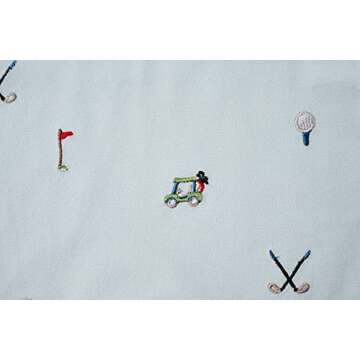 Mud Pie Baby Boys' Golf Pique SCHIFFLY Romper, Blue, 9-12 Months