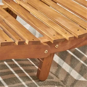 Buy Lahaina Wood Outdoor Chaise Lounge Set 2 Pieces