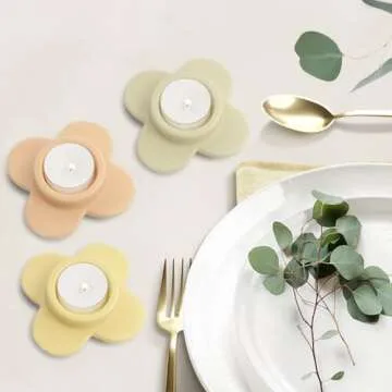 Elegant CHOCSTAY Tealight Candle Holder Set for Home Decor