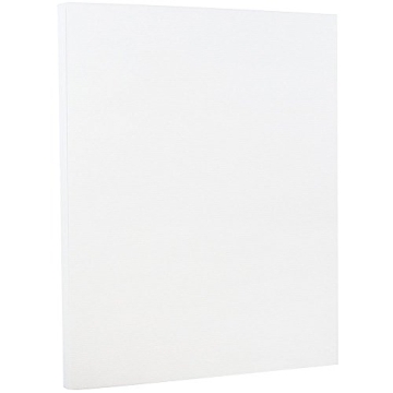 Premium JAM PAPER Strathmore 88lb Cardstock - Bright White Laid, 50 Sheets