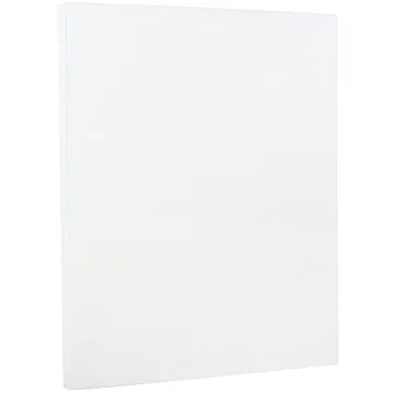 JAM PAPER Strathmore 88lb Cardstock - Bright White Laid