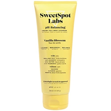 SweetSpot Labs Feminine Wash, Gentle Vanilla Blossom Scent, with Shea Butter and Aloe Vera, Sulfate ...