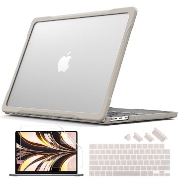 Batianda Ultimate Protection Case for M3 MacBook Air 13.6 inch 2022 2023 2024 Model A2681/A3113 Matt...