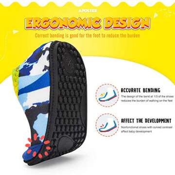 Non-Slip Aqua Socks for Kids by Apolter