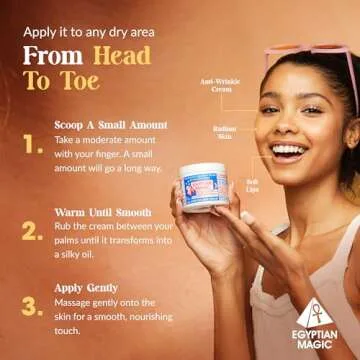 Egyptian Magic - All Purpose Face, Body, and Dry Skin Moisturizing Cream, Skin Protectant for Women & Men, Eczema Care Healing Balm, Scar Treatment, Stretch Marks, and Tattoo Aftercare, 2oz Jar