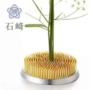 JapanBargain 2299, Flower Frog Japanese Kenzan for Ikebana Vase Flower Arrangements Brass Floral Arranging Pin Needle Holder Made in Japan, 4-1/8" Diameter