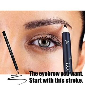 Dark Brown Eyebrow Pencils Set - 12PCS Waterproof Eye Liner