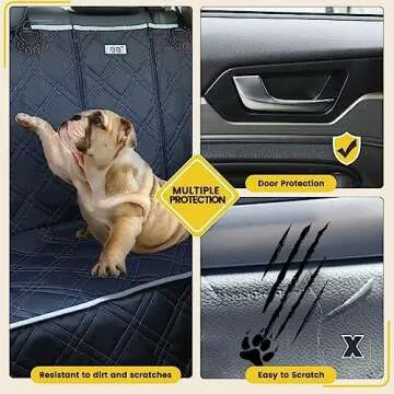 njnj Waterproof Backseat Cover for Dogs - Kid Friendly