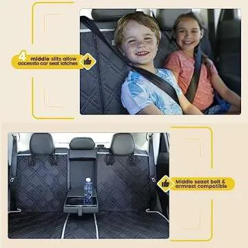 njnj Waterproof Backseat Cover for Dogs - Kid Friendly