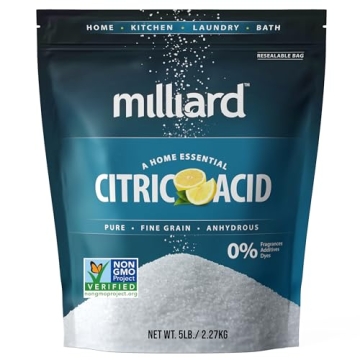 Milliard Citric Acid 5 Pound Pure Non-GMO Kitchen Essential