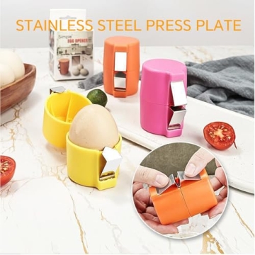 Egg Shell Opener Set - Easy Egg Cracker & Slicer