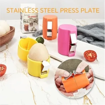 Egg Shell Opener Set - Easy Egg Cracker & Slicer