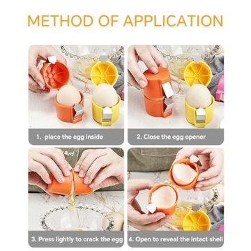 Egg Shell Opener Set - Easy Egg Cracker & Slicer