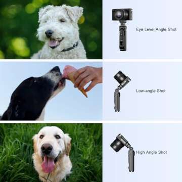 Newmowa Wireless Remote Control Shooting Grip & Mini Tripod for Sony ZV-1, ZV-1F, A7 III, A7R III, A9, A6100, RX100 VII, Canon EOS RP, EOS R, 6D Mark II, 800D, Nikon Z, Z6 II, Z50, COOLPIX A1000