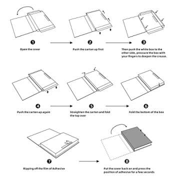 PTShadow 7 Pcs Decorative Books for Home décor,Black and whiteshelf Decor Accents Library décor fo...