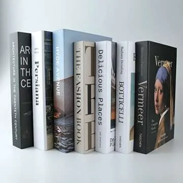 PTShadow 7 Pcs Decorative Books for Stylish Home Decor