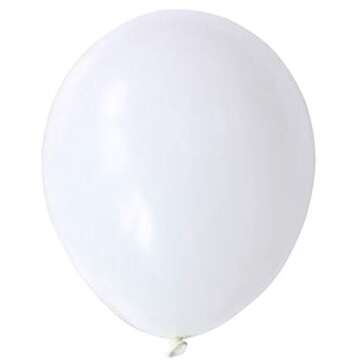 Latex Balloons, 100-Pack, 12-Inch, White Balloons