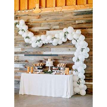 Latex Balloons, 100-Pack, 12-Inch, White Balloons