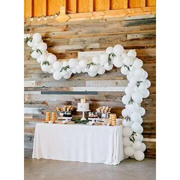 Latex Balloons, 100-Pack, 12-Inch, White Balloons