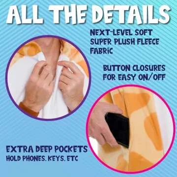 Funziez! Adult Onesie Halloween Costume - Animal and Sea Creature - Plush One Piece Cosplay Suit for Adults, Men and Women