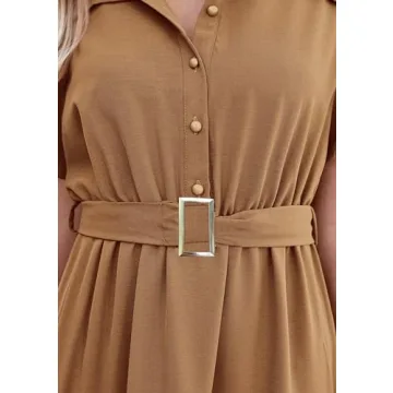 PRETTYGARDEN Elegant Women's Summer Maxi Dress with Belt