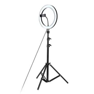 Fealay LED Ring Light Kit with Phone Holder & Adjustable Tripod