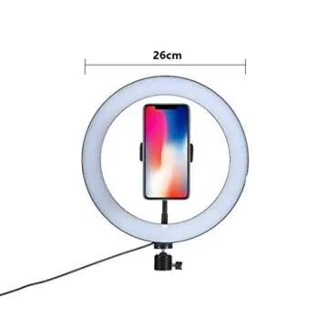 Fealay LED Ring Light Kit with Phone Holder & Adjustable Tripod