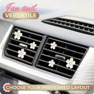 Daisy Air Vent Clips - Adorable Car Fresheners for Women