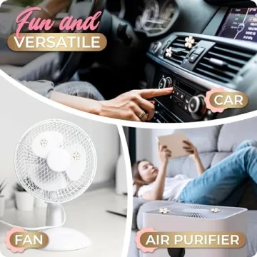 Daisy Air Vent Clips - Adorable Car Fresheners for Women