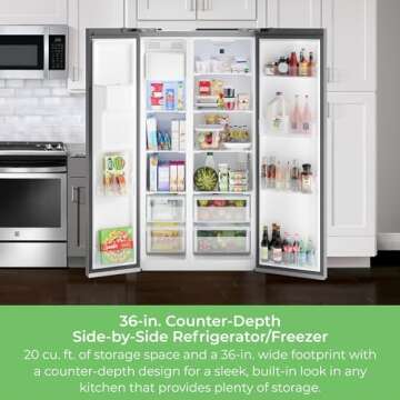 Kenmore Counter-Depth Refrigerator with Water Dispenser