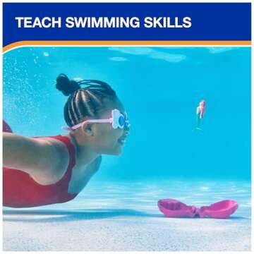 SwimWays Disney Princess Ariel Dive N Surprise, Swimming Pool Accessories & Kids Pool Toys, Little Mermaid Party Supplies & Water Toys for Kids Aged 5 & Up