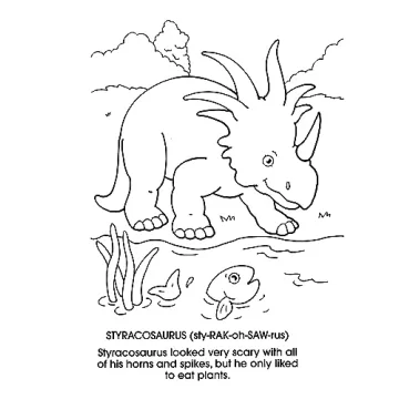 Dinosaurs Dover Coloring Book for Kids Aged 4-10