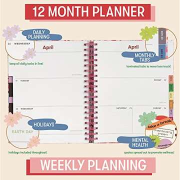 Ban.do 2022 Medium Daily Planner for Self-Care
