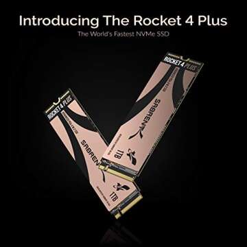 SABRENT 1TB Rocket 4 Plus NVMe 4.0 Gen4 PCIe M.2 Internal SSD Extreme Performance Solid State Drive ...