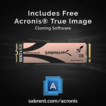 SABRENT 1TB Rocket 4 Plus NVMe 4.0 Gen4 PCIe M.2 Internal SSD Extreme Performance Solid State Drive (Latest Version) (SB-RKT4P-1TB)