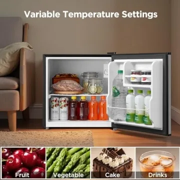 Midea Compact Mini Fridge 1.7 Cu Ft with Reversible Door