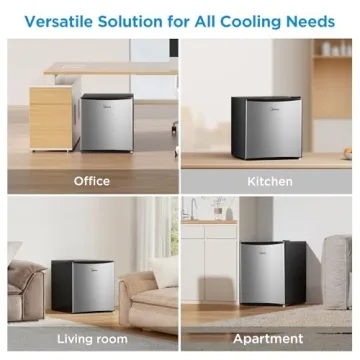 Midea Compact Mini Fridge 1.7 Cu Ft with Reversible Door