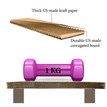 50 Packs 9x12 Inch Cardboard Sheets, Premium Brown Kraft Corrugated Cardboard Backing and Corrugated Inserts Bulk for Shipping, Mailing,T-Shirts, DIY Décor and Crafts