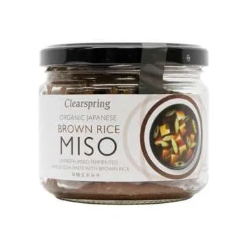 Clearspring Organic Japanese Brown Rice Miso - Versatile Gourmet Ingredient - 300g