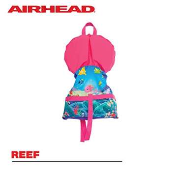Airhead Treasure Infant and Child Life Vest, USCG Approved Infant 0-30lbs, Child 30-50lbs