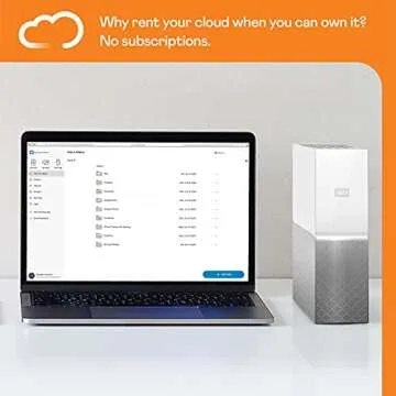 WD 6TB My Cloud Home Personal Cloud, Network Attached Storage - NAS - WDBVXC0060HWT-NESN,Single Drive,White