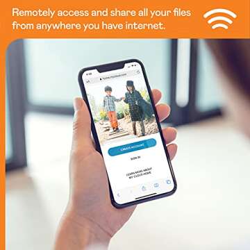 WD 6TB My Cloud Home Personal Cloud, Network Attached Storage - NAS - WDBVXC0060HWT-NESN,Single Drive,White