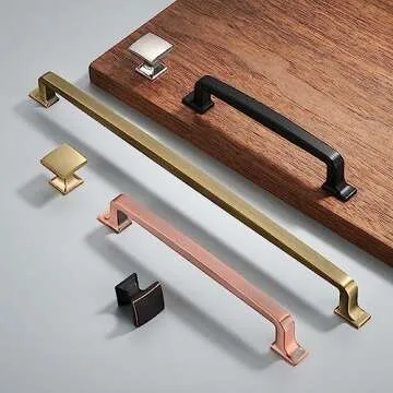 khtumeware 10 Pack 5 Inch Champagne Bronze Cabinet Pulls Warm Brass Drawer Pulls Kitchen Cabinet Hardware Kitchen Handles for Cabinets Cupboard Handles Drawer Handles