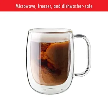 ZWILLING J.A. Henckels Clear Double-Wall Coffee Mugs Set
