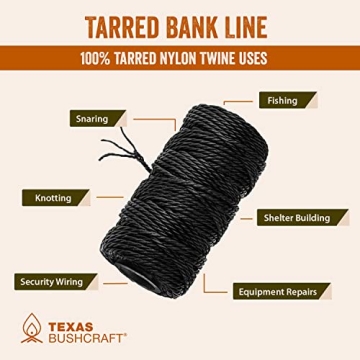 Buy Texas Bushcraft Tarred Bank Line for Strength & Versatility