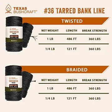 Buy Texas Bushcraft Tarred Bank Line for Strength & Versatility