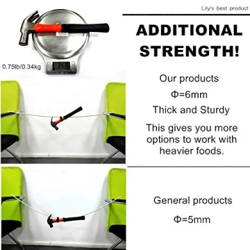 HOPELF 30" Bamboo Skewers for Kabobs and BBQ