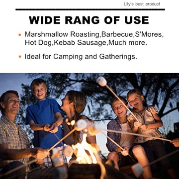 HOPELF 30" Bamboo Skewers for Kabobs and BBQ